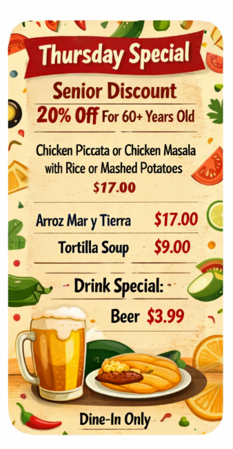 Mellos Mexican Bar & Grill discount or special offer 3